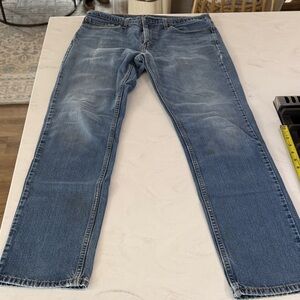 Levi's Womens (men’s)   Straight Blue Jeans full length